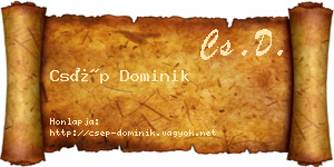 Csép Dominik névjegykártya